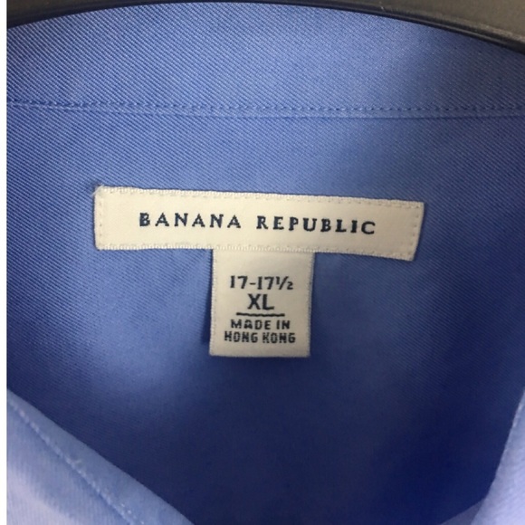 Banana Republic Button Down Dress Shirt XL 17 17 ½ - Picture 4 of 4